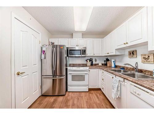 115-5000 Somervale Court Sw, Calgary, AB - Indoor Photo Showing Kitchen With Double Sink