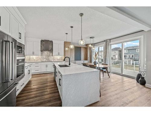 40 Carrington Close Nw, Calgary, AB - Indoor Photo Showing Kitchen With Upgraded Kitchen