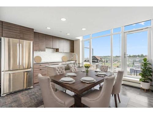 1303-1500 7 Street Sw, Calgary, AB - Indoor Photo Showing Dining Room