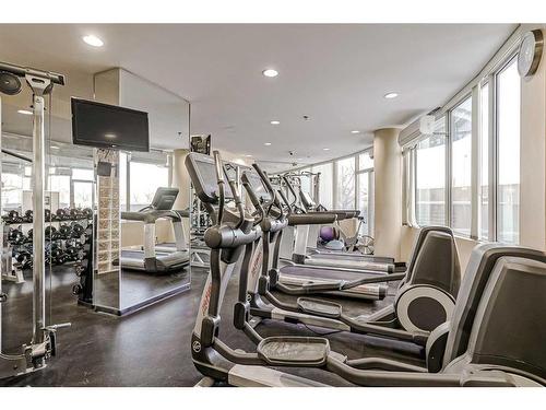 1705-1088 6 Avenue Sw, Calgary, AB - Indoor Photo Showing Gym Room