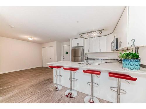 3317-181 Skyview Ranch Manor Ne, Calgary, AB - Indoor Photo Showing Kitchen With Double Sink