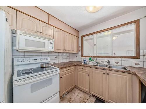 723 Raynard Crescent Se, Calgary, AB - Indoor Photo Showing Kitchen With Double Sink