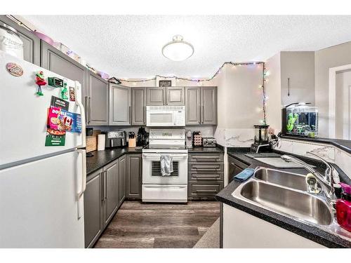 5103-604 8 Street Sw, Airdrie, AB - Indoor Photo Showing Kitchen With Double Sink