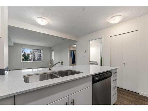 4207-181 Skyview Ranch Manor Ne, Calgary, AB - Indoor Photo Showing Kitchen With Double Sink