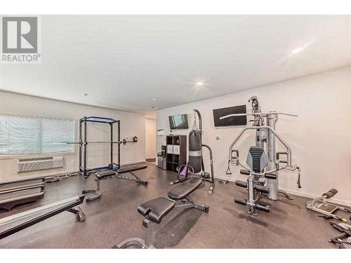 4207-181 Skyview Ranch Manor Ne, Calgary, AB - Indoor Photo Showing Gym Room