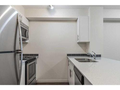 4207-181 Skyview Ranch Manor Ne, Calgary, AB - Indoor Photo Showing Kitchen With Double Sink