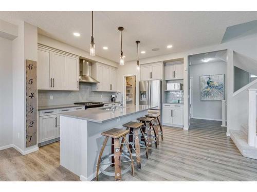 16 Walgrove Rise Se, Calgary, AB - Indoor Photo Showing Kitchen With Stainless Steel Kitchen With Upgraded Kitchen