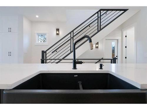 711 36 Street Sw, Calgary, AB - Indoor Photo Showing Kitchen With Double Sink