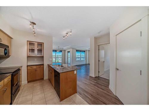 619-8880 Horton Road Sw, Calgary, AB - Indoor Photo Showing Kitchen With Double Sink