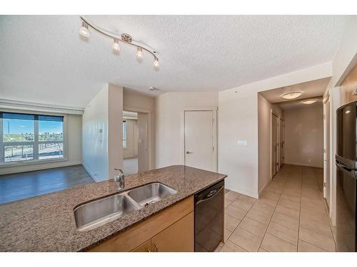 619-8880 Horton Road Sw, Calgary, AB - Indoor Photo Showing Kitchen With Double Sink