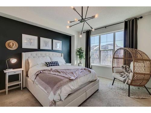 382 Walden Drive Se, Calgary, AB - Indoor Photo Showing Bedroom