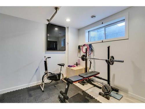 382 Walden Drive Se, Calgary, AB - Indoor Photo Showing Gym Room