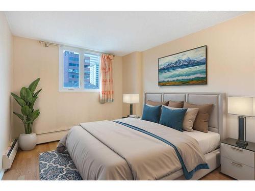 607-738 3 Avenue Sw, Calgary, AB - Indoor Photo Showing Bedroom