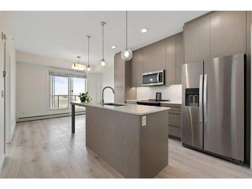 1404-76 Cornerstone Passage Ne, Calgary, AB - Indoor Photo Showing Kitchen With Upgraded Kitchen