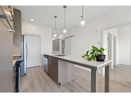 1404-76 Cornerstone Passage Ne, Calgary, AB - Indoor Photo Showing Kitchen With Upgraded Kitchen