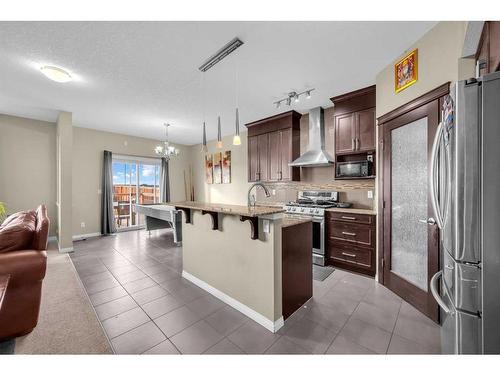 396 Skyview Shores Manor Ne, Calgary, AB - Indoor Photo Showing Kitchen With Stainless Steel Kitchen With Upgraded Kitchen