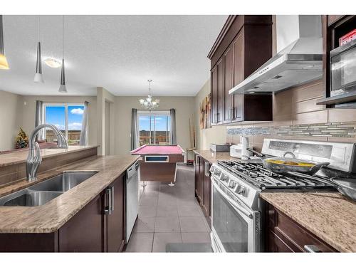 396 Skyview Shores Manor Ne, Calgary, AB - Indoor Photo Showing Kitchen With Double Sink With Upgraded Kitchen