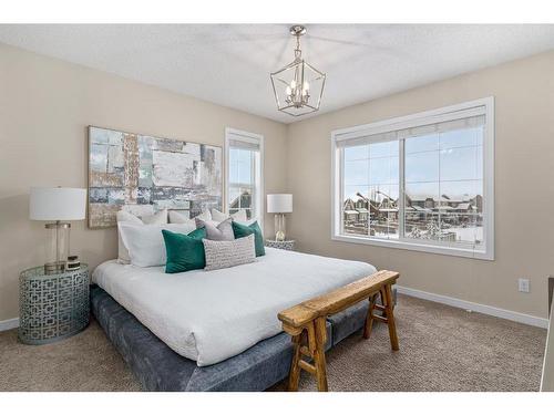 299 Mahogany Boulevard Se, Calgary, AB - Indoor Photo Showing Bedroom