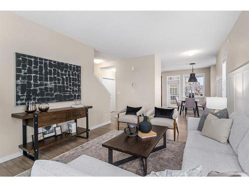 299 Mahogany Boulevard Se, Calgary, AB - Indoor Photo Showing Living Room