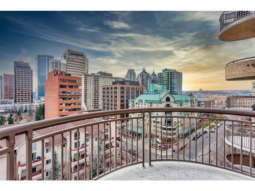 1105-738 3 Avenue Sw, Calgary, AB - Outdoor With Balcony With View