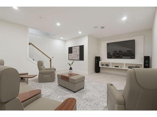 1-742 Memorial Drive Nw, Calgary, AB - Indoor Photo Showing Living Room