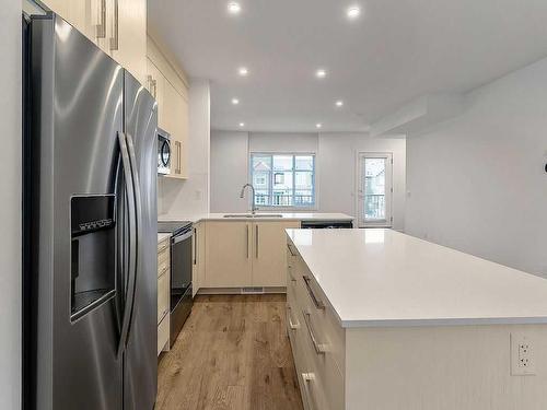 142 Savanna Street Ne, Calgary, AB - Indoor Photo Showing Kitchen With Stainless Steel Kitchen With Upgraded Kitchen