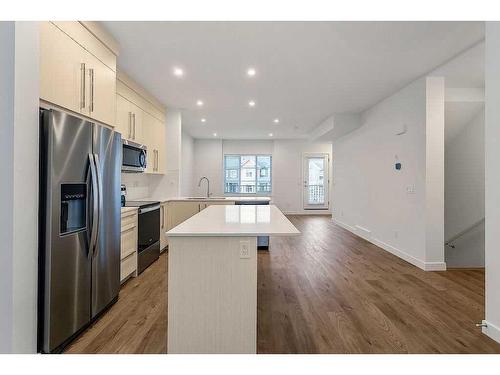 142 Savanna Street Ne, Calgary, AB - Indoor Photo Showing Kitchen With Stainless Steel Kitchen With Upgraded Kitchen