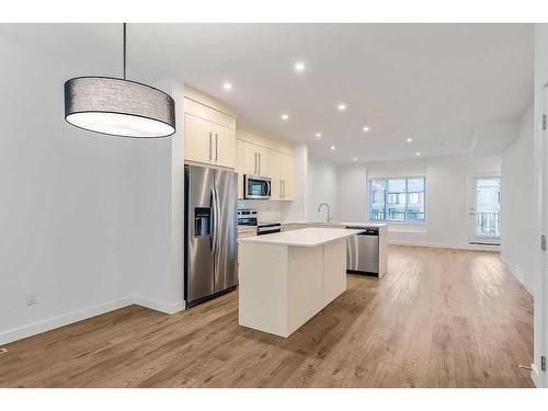 142 Savanna Street Ne, Calgary, AB - Indoor Photo Showing Kitchen With Stainless Steel Kitchen With Upgraded Kitchen