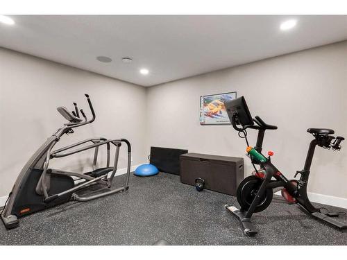 84 Clear Creek Place, Rural Rocky View County, AB - Indoor Photo Showing Gym Room