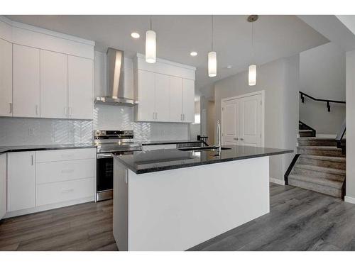 199 Silver Spruce Grove Sw, Calgary, AB - Indoor Photo Showing Kitchen With Upgraded Kitchen