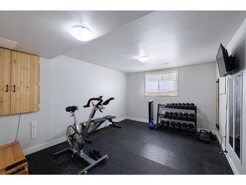 55 Covington Rise Ne, Calgary, AB - Indoor Photo Showing Gym Room