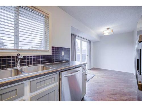 1011 Abbeydale Drive Ne, Calgary, AB - Indoor Photo Showing Kitchen With Double Sink