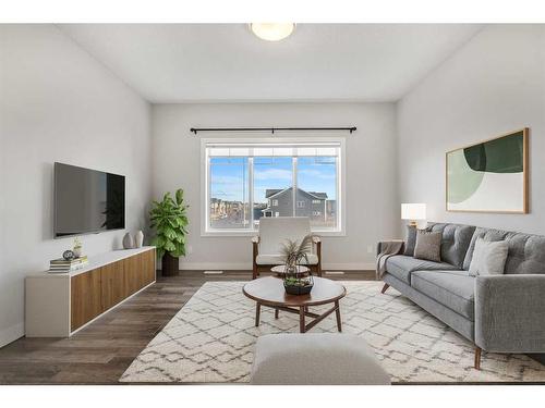 484 Canals Crossing Sw, Airdrie, AB - Indoor Photo Showing Living Room