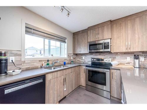 294 Legacy Village Way Se, Calgary, AB - Indoor Photo Showing Kitchen With Double Sink