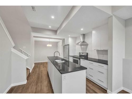 8425 Saddlebrook Drive Ne, Calgary, AB - Indoor Photo Showing Kitchen With Upgraded Kitchen