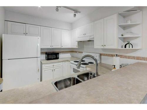 2209-11 Chaparral Ridge Drive Se, Calgary, AB - Indoor Photo Showing Kitchen With Double Sink