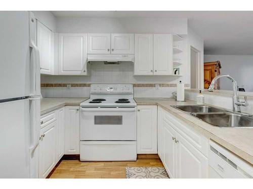 2209-11 Chaparral Ridge Drive Se, Calgary, AB - Indoor Photo Showing Kitchen With Double Sink