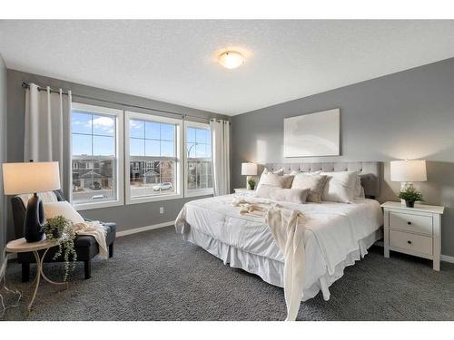 66 Legacy Close Se, Calgary, AB - Indoor Photo Showing Bedroom