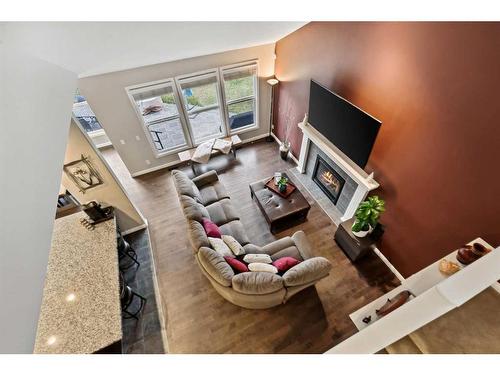 457 Mahogany Court Se, Calgary, AB - Indoor With Fireplace