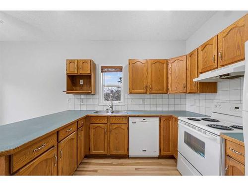 2664 Rundlelawn Road Ne, Calgary, AB - Indoor Photo Showing Kitchen With Double Sink