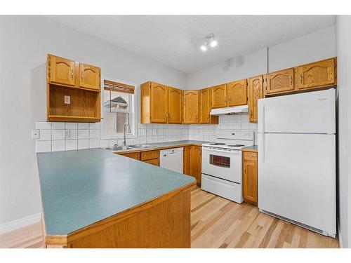 2664 Rundlelawn Road Ne, Calgary, AB - Indoor Photo Showing Kitchen With Double Sink