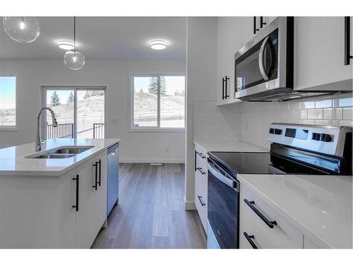 80 Crimson Ridge Place Nw, Calgary, AB - Indoor Photo Showing Kitchen With Double Sink With Upgraded Kitchen