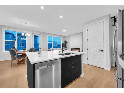 28 Cornerbrook Road Ne, Calgary, AB - Indoor Photo Showing Kitchen With Double Sink