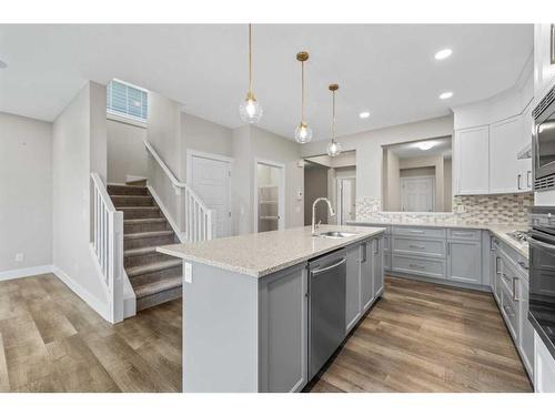 19 Homestead Close Ne, Calgary, AB - Indoor Photo Showing Kitchen With Upgraded Kitchen