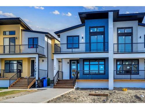 160 Saddlelake Manor Ne, Calgary, AB - Outdoor With Balcony With Facade