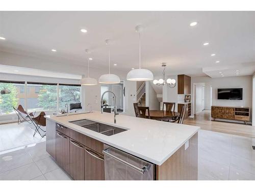 44 Dalbrook Bay Nw, Calgary, AB - Indoor Photo Showing Kitchen With Double Sink With Upgraded Kitchen