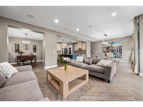 146 Auburn Sound Circle Se, Calgary, AB - Indoor Photo Showing Living Room