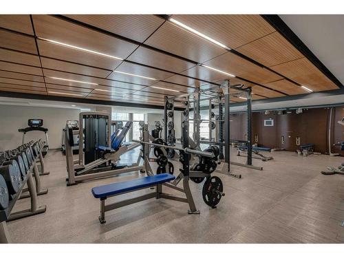 1009-1122 3 Street Se, Calgary, AB - Indoor Photo Showing Gym Room