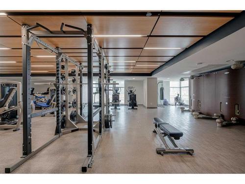 1009-1122 3 Street Se, Calgary, AB - Indoor Photo Showing Gym Room