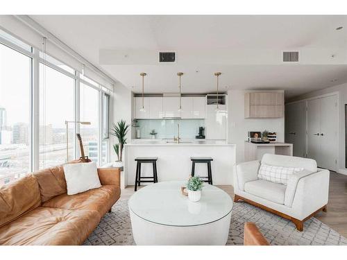 1009-1122 3 Street Se, Calgary, AB - Indoor Photo Showing Living Room